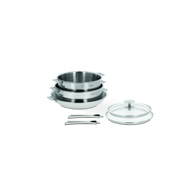 Cristel Casteline 7 Piece Stainless Steel Cookware Set Perigold